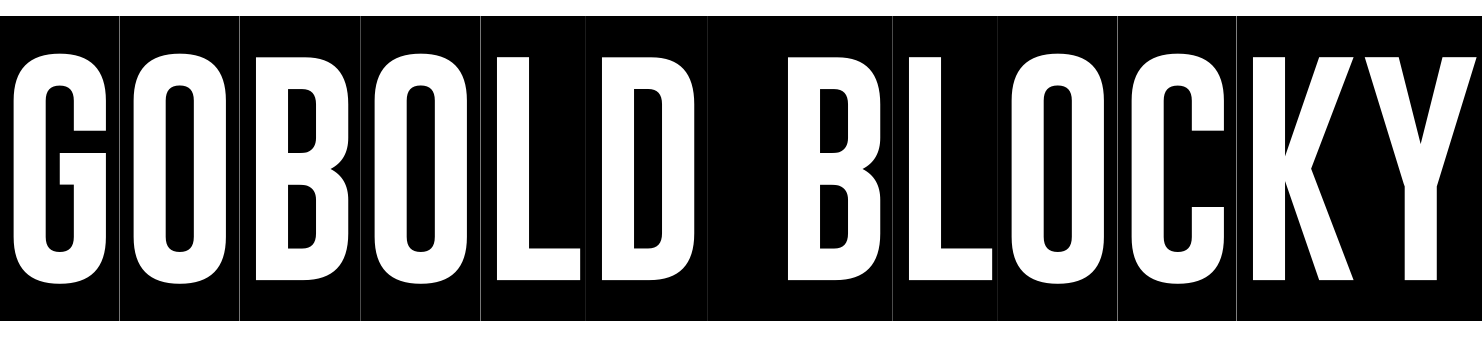 Шрифт Gobold Blocky