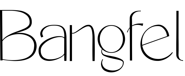 Шрифт Bangfel