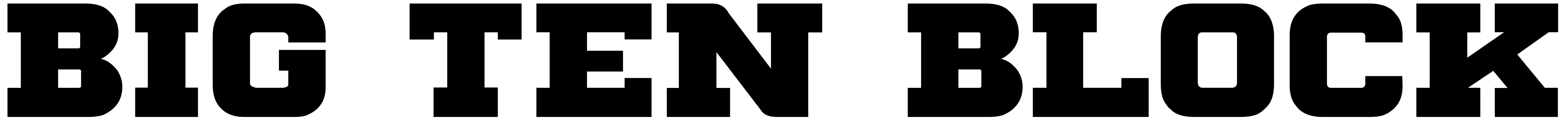 Шрифт Big Ten Block