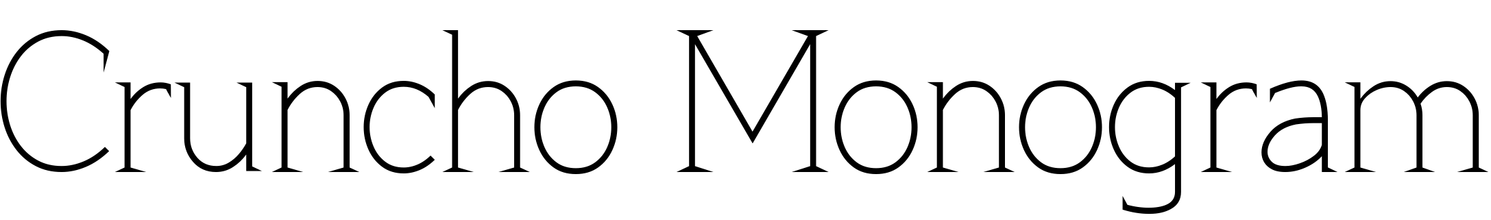 Шрифт Cruncho Monogram
