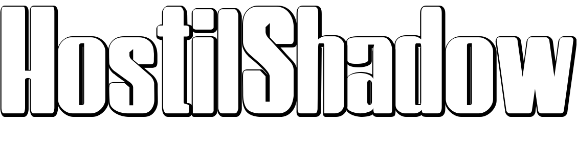 Шрифт HostilShadow