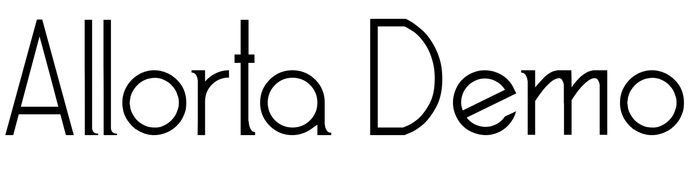 Шрифт Allorta Demo