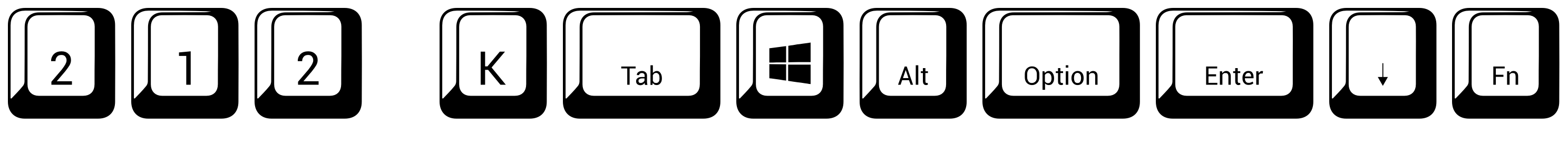 Шрифт 212 Keyboard