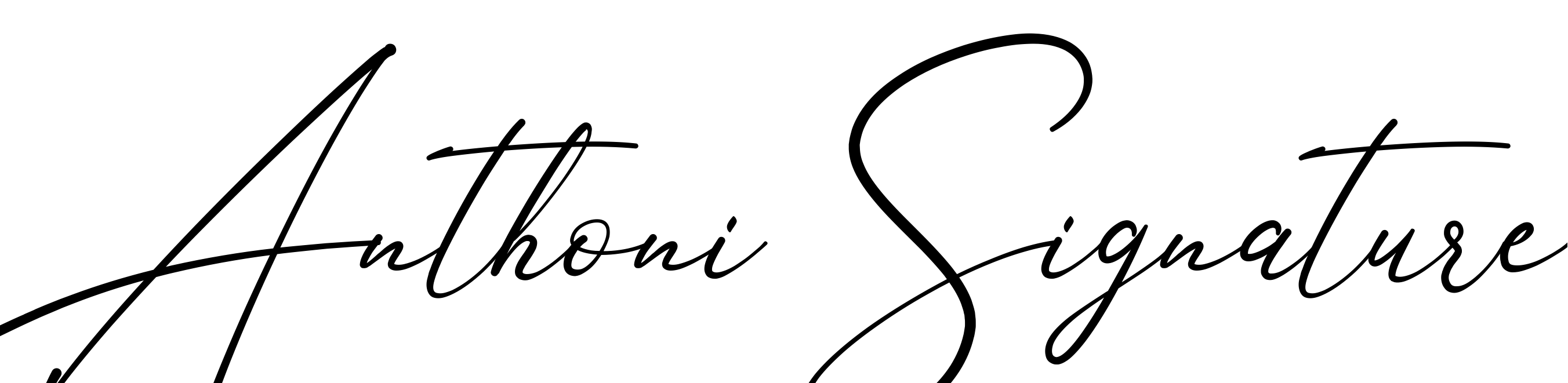 Шрифт Anthoni Signature