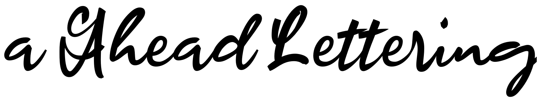 Шрифт a Ahead Lettering