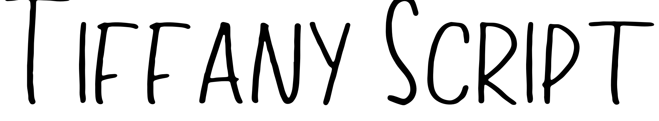 Шрифт Tiffany Script