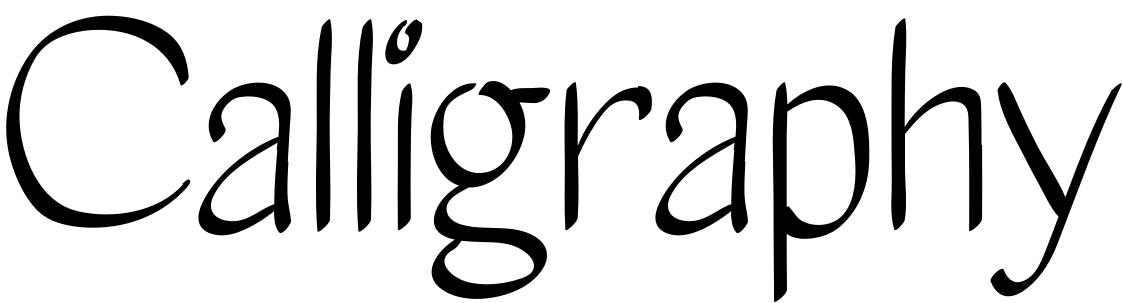 Шрифт Calligraphy