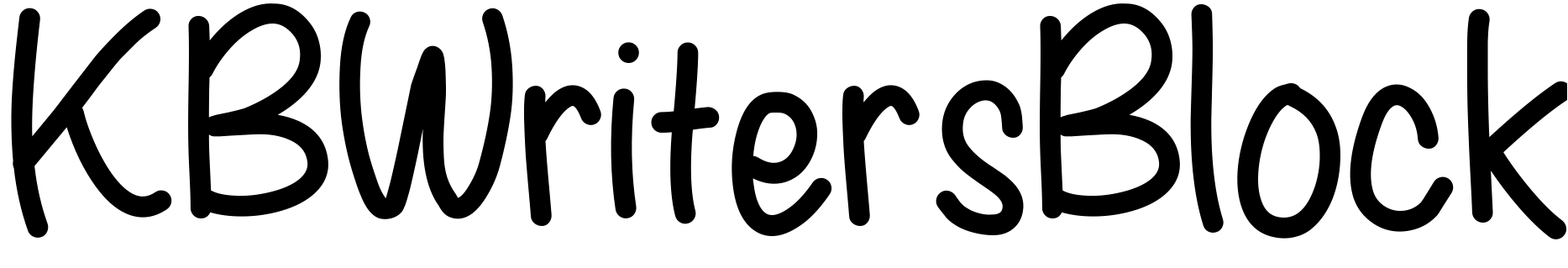 Шрифт KBWritersBlock