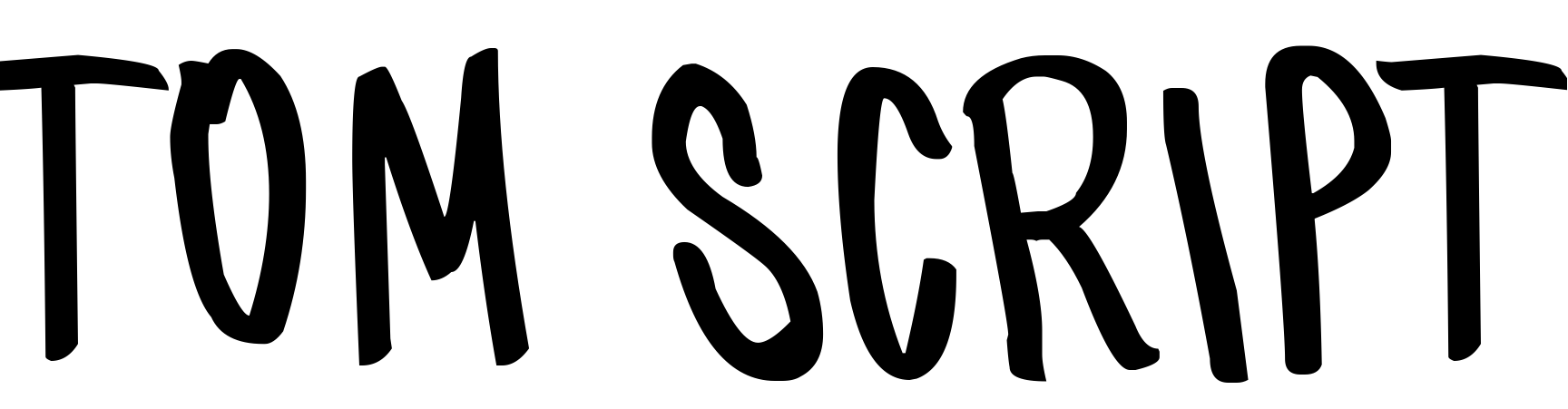 Шрифт tom script
