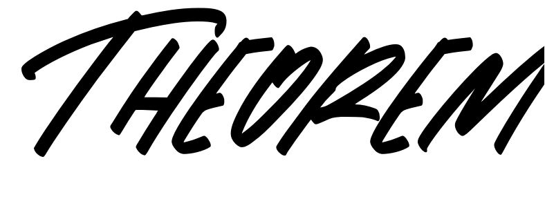 Шрифт Theorem