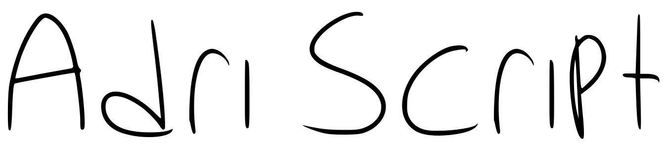 Шрифт Adri Script