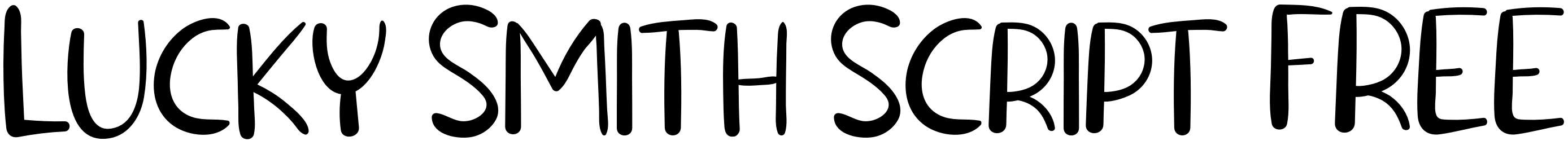 Шрифт Lucky Smith Script FREE