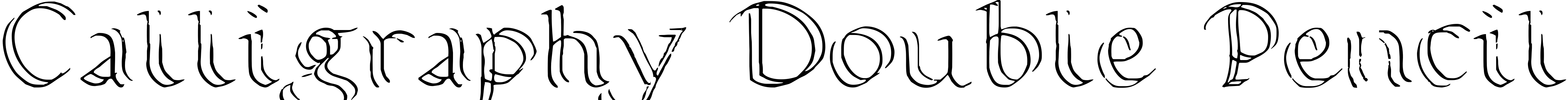 Шрифт Calligraphy Double Pencil