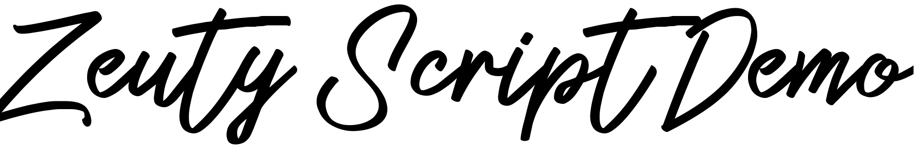 Шрифт Zeuty Script Demo