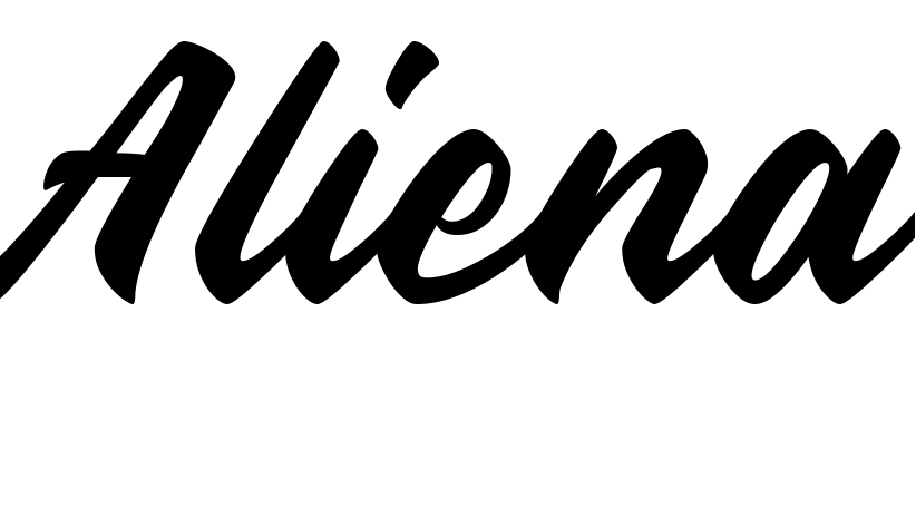 Шрифт Aliena