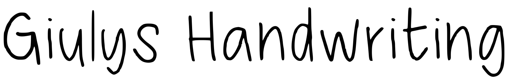Шрифт Giulys Handwriting