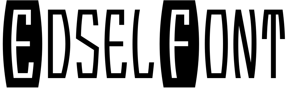 Шрифт EdselFont