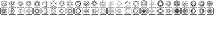Шрифт Symmetric Things
