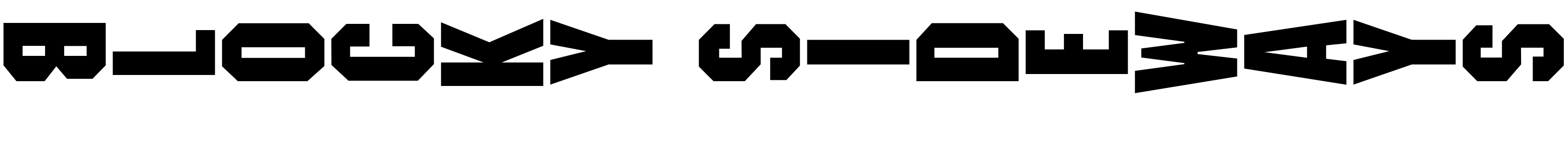 Шрифт Blocky Sideways