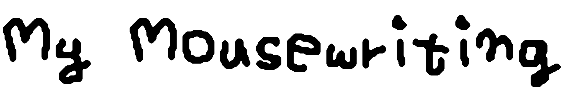 Шрифт My Mousewriting