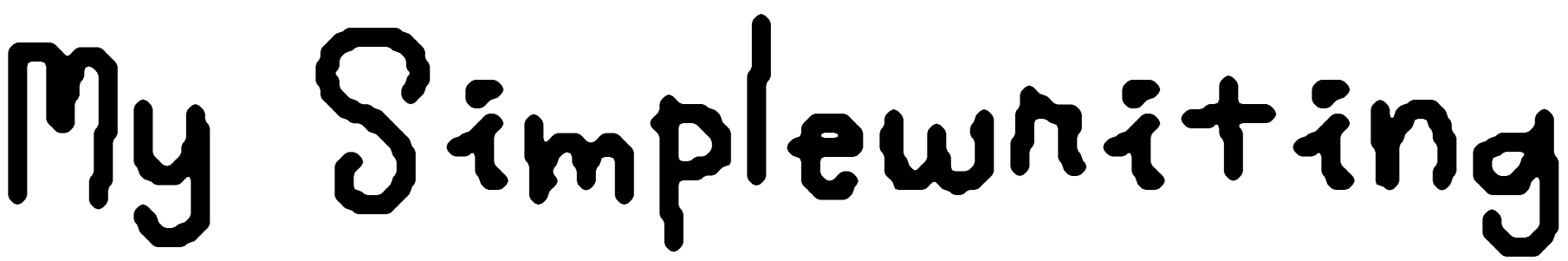 Шрифт My Simplewriting