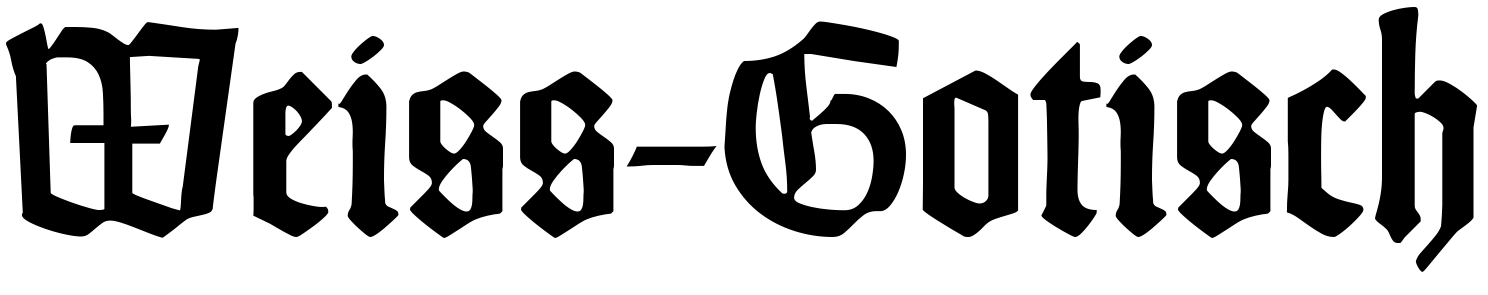 Шрифт Weiss-Gotisch