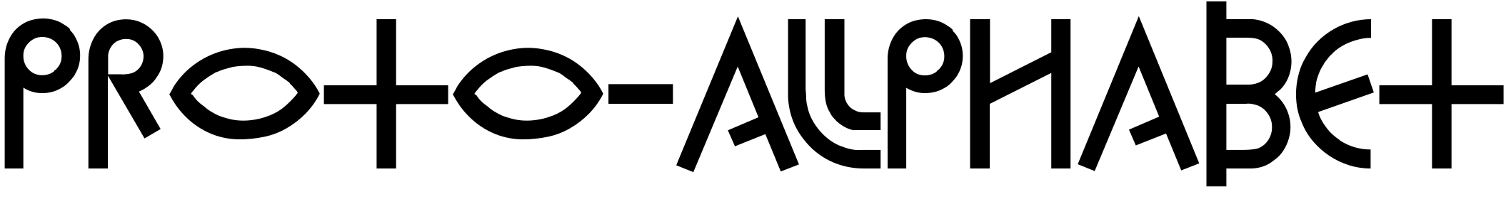 Шрифт Proto-Alphabet