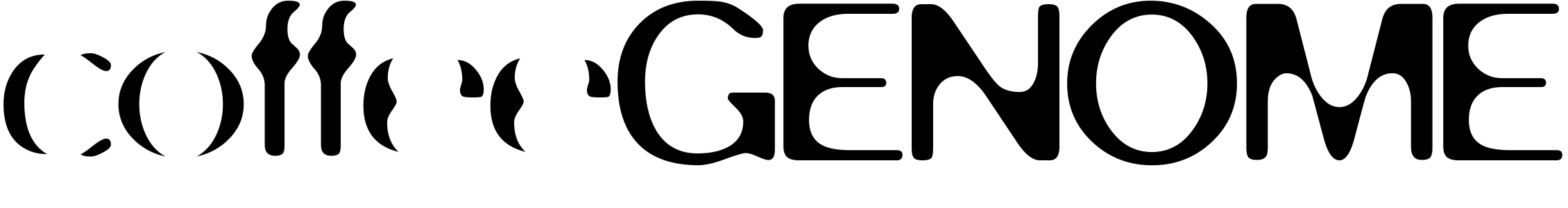 Шрифт coffeeGENOME