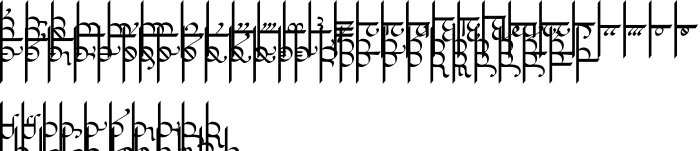 Шрифт Sarati Eldamar LTR