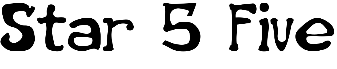 Шрифт Star 5 Five