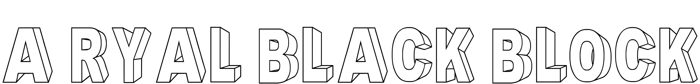 Шрифт A Ryal Black Block