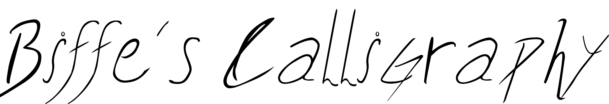 Шрифт Biffe´s Calligraphy