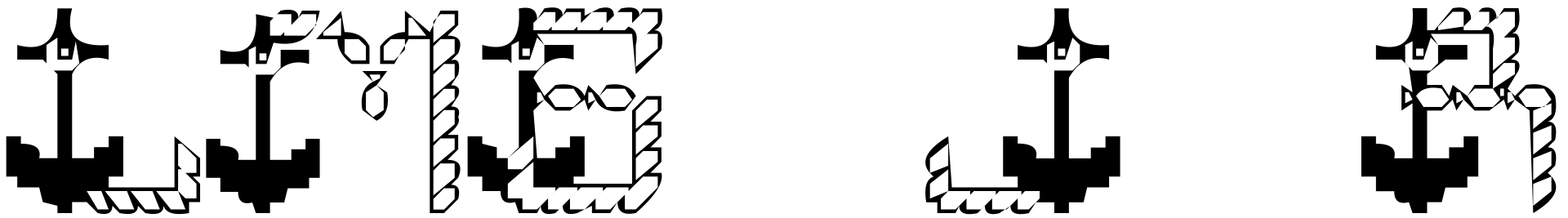 Шрифт LMS Jeremy\u0026#039;s Rigging