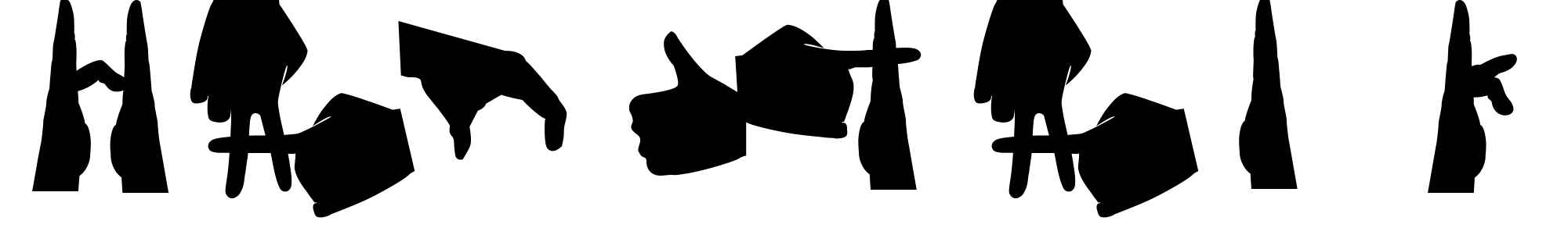 Шрифт Handtalk