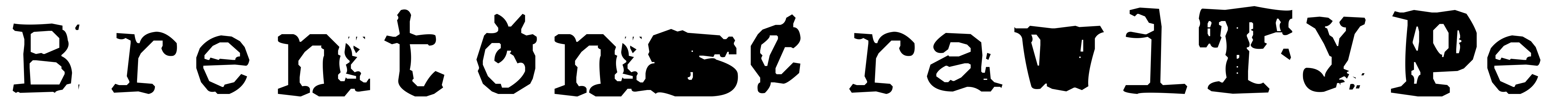 Шрифт BrentonscrawlType