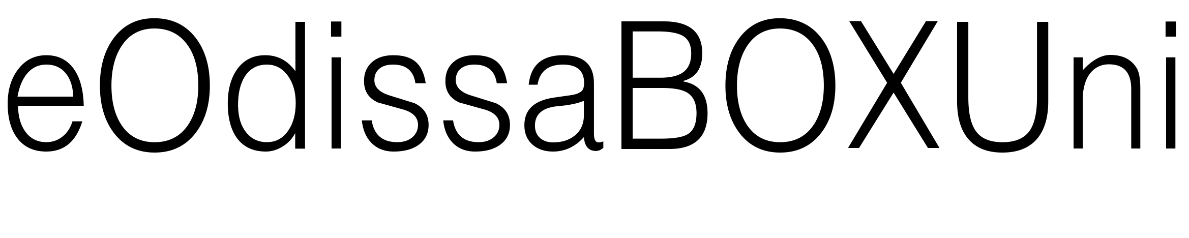 Шрифт eOdissaBOXUni