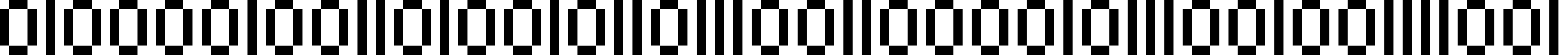 Шрифт Binary