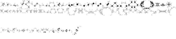 Шрифт Menina Graciosa Ornaments Two