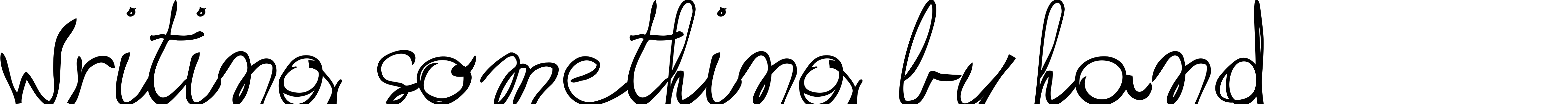 Шрифт writing something by hand_FREE-