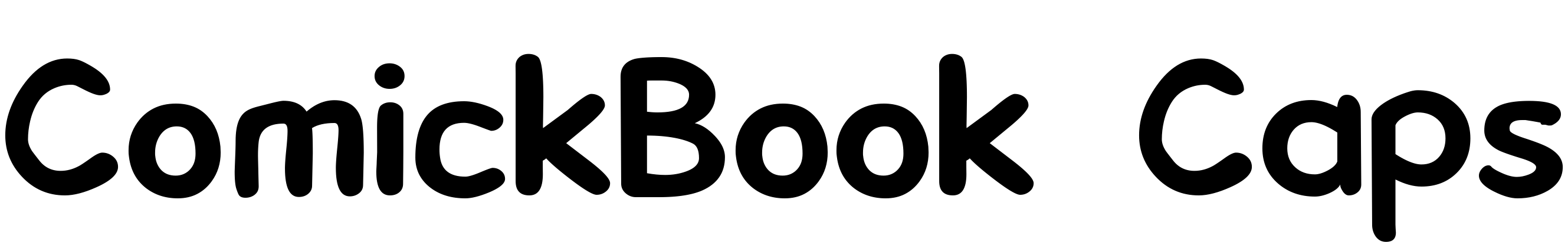 Шрифт ComickBook Caps