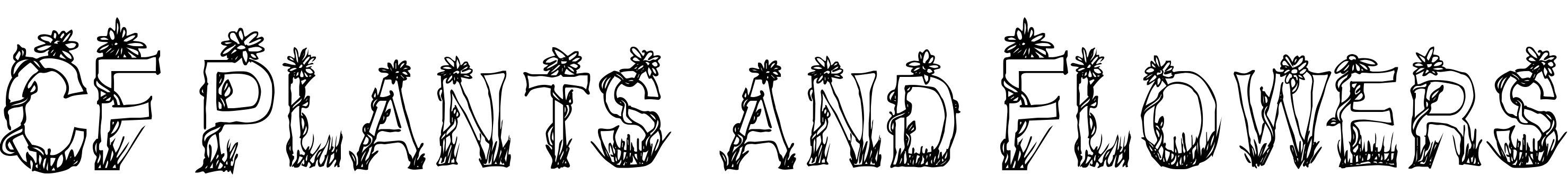 Шрифт CF Plants and Flowers
