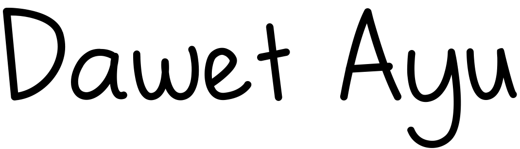 Шрифт Dawet Ayu