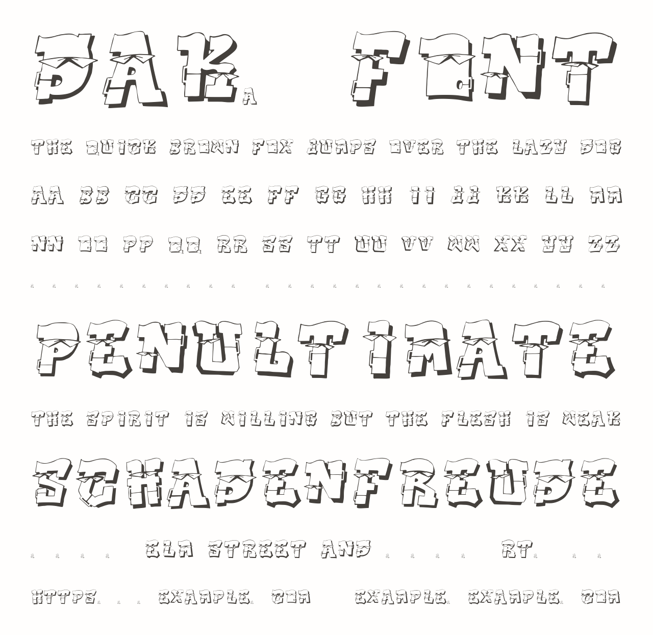 Шрифт dak_font
