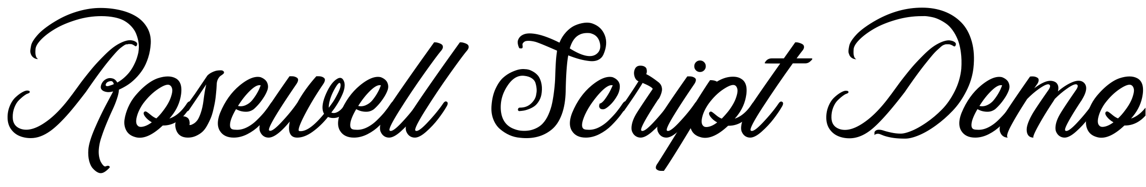 Шрифт Rosewell Script Demo