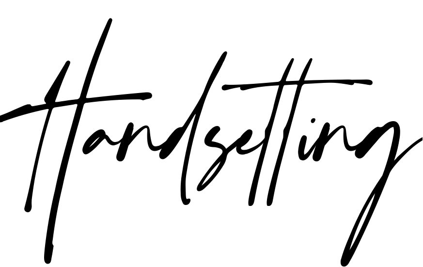 Шрифт Handsetting