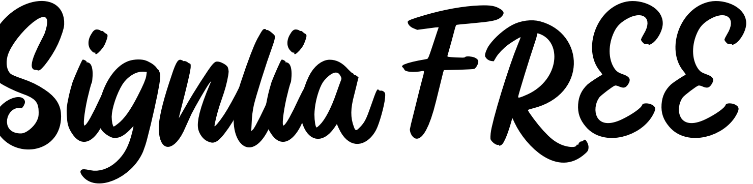 Шрифт Signlia FREE