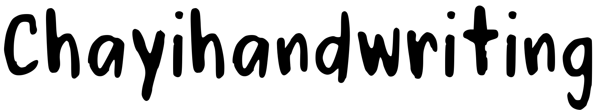 Шрифт Chayihandwriting