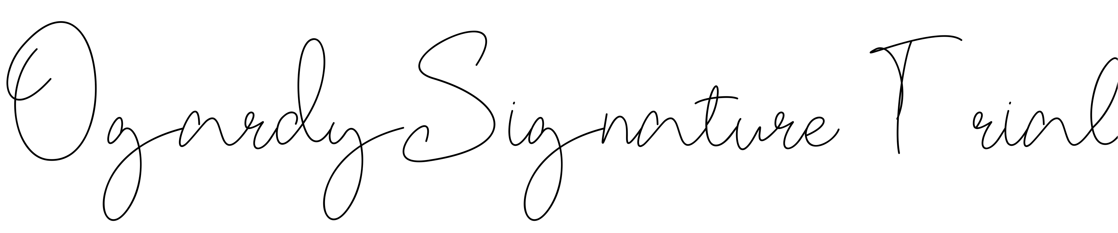 Шрифт OgardySignature-Trial