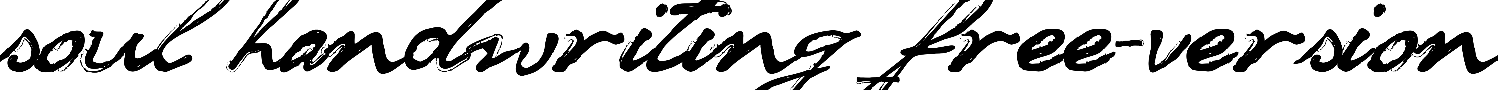 Шрифт soul handwriting_free-version