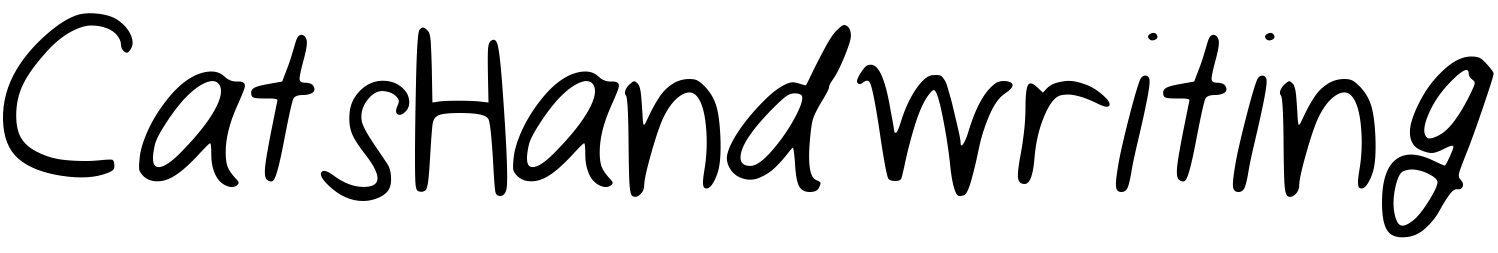 Шрифт CatsHandwriting